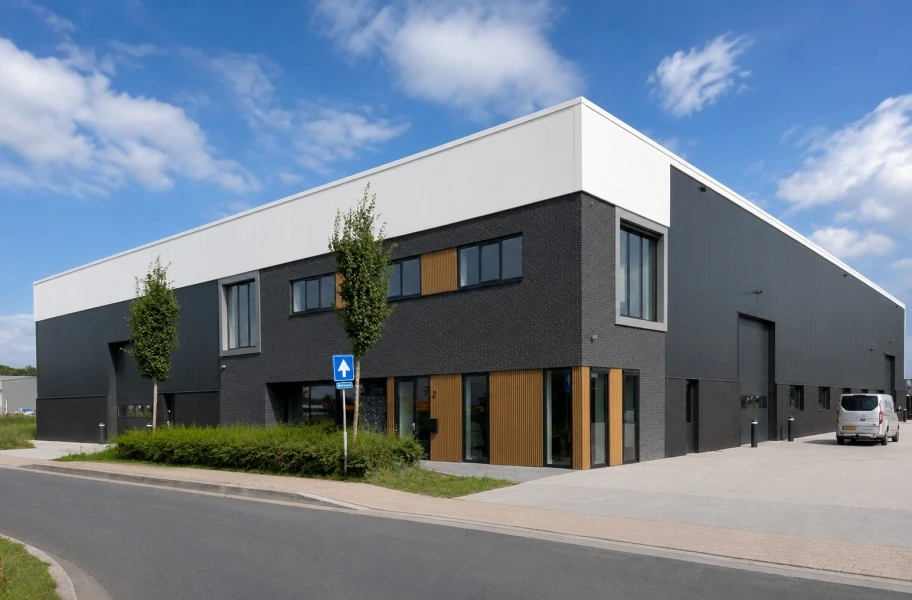 Charcoal gray walls with white roof Charcoal gray walls with white roof
